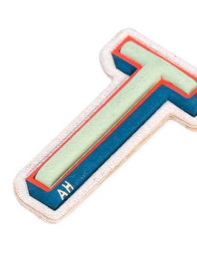 Shop Anya Hindmarch 't' Sticker In Multicolour