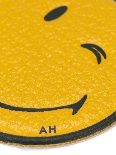 Shop Anya Hindmarch 'wink' Sticker - Yellow
