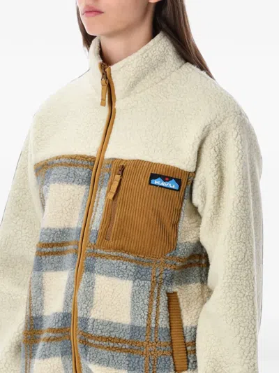 Kavu Willow Plaid-pattern Fleece Jacket In Multi