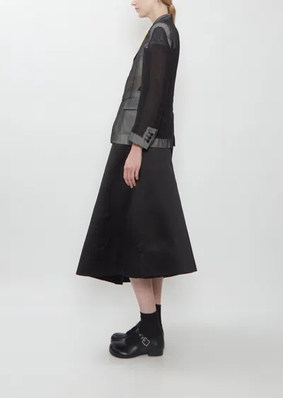 Comme Des Garçons Polyester Georgette Thin Jacket In Multi