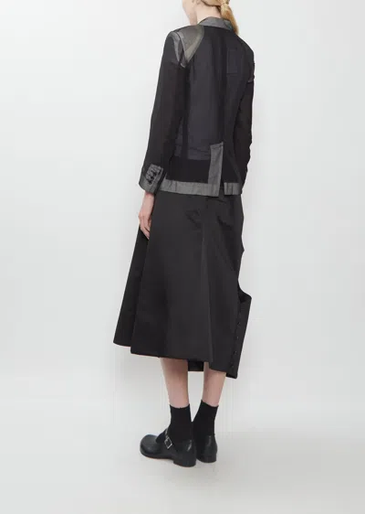 Comme Des Garçons Polyester Georgette Thin Jacket In Multi