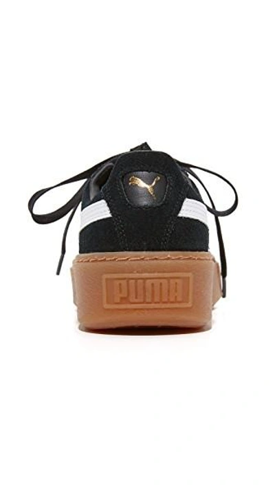 Shop Puma Suede Platform Core Sneakers In Черный