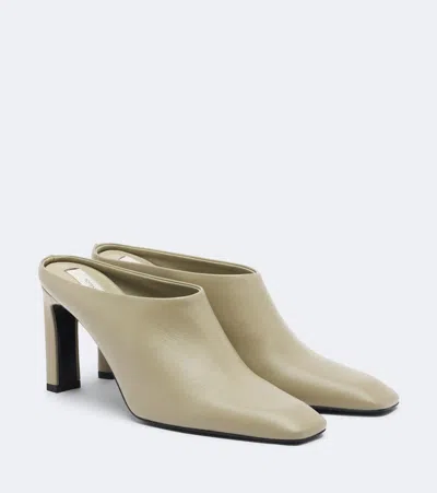 Totême 85mm Square Toe Bar Mules In White