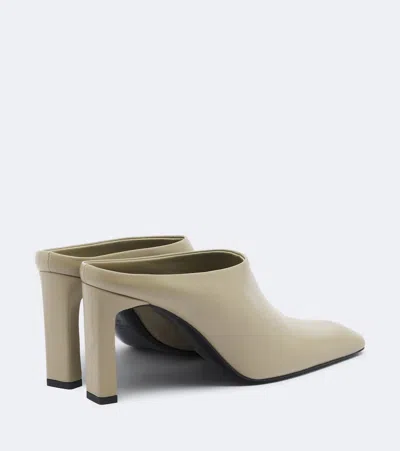 Totême 85mm Square Toe Bar Mules In White