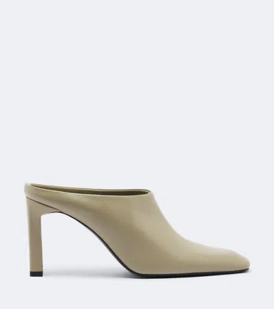 Totême 85mm Square Toe Bar Mules In White