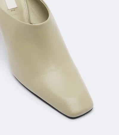 Totême 85mm Square Toe Bar Mules In White