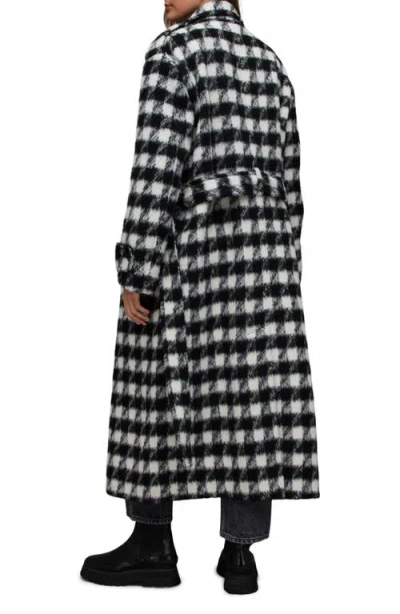 Allsaints Haithe Check Coat In Multi