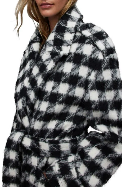 Allsaints Haithe Check Coat In Multi