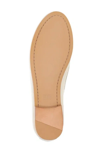Frye Carson Logo Ballet Flat In White