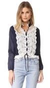 SEE BY CHLOÉ Lace Front Blouse