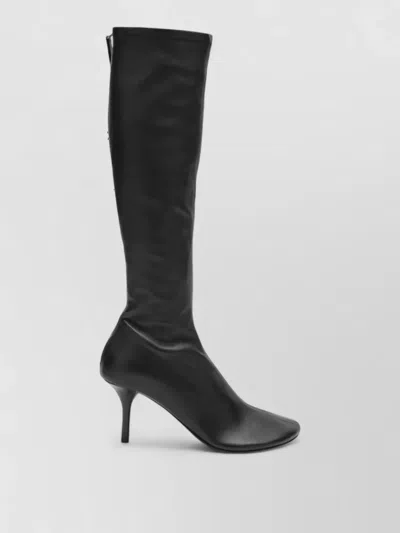 Acne Studios High Leather Boots In Black