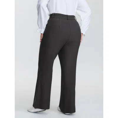 Bloomchic Supersoft Stretchy Plain Bootcut Pants In Black