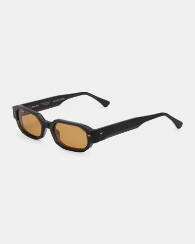 Ahlem Jules 53mm Rectangular Sunglasses In Darklight