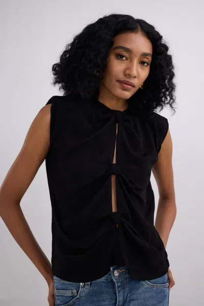 Reistor The Knot-so-basic Top In Black