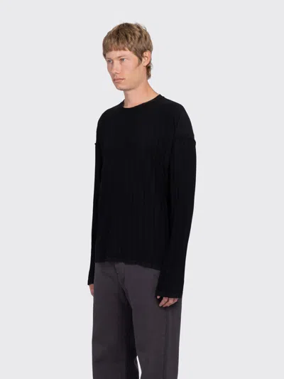 Mfpen Reverse Rib Sweater In Black