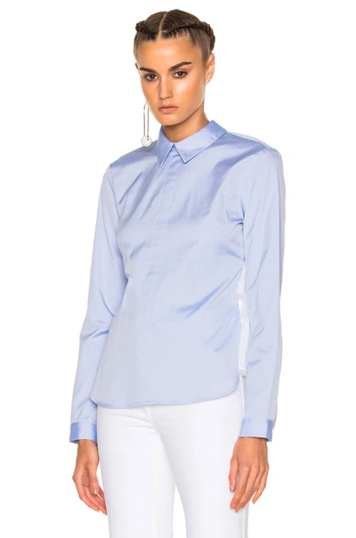 Sandy Liang Fawn Top In Blue. In Office Blues