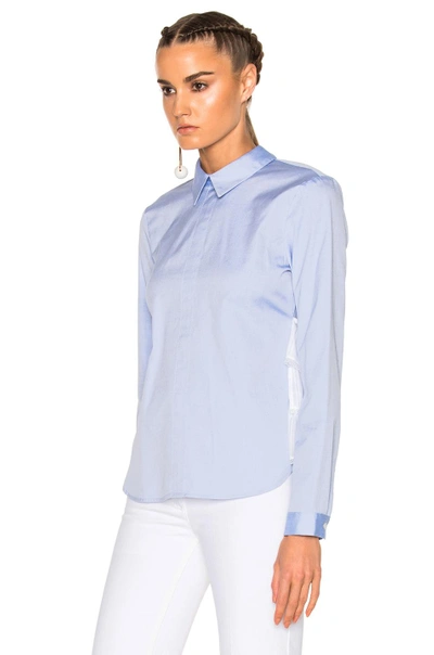 Shop Sandy Liang Fawn Top In Blue. In Office Blues