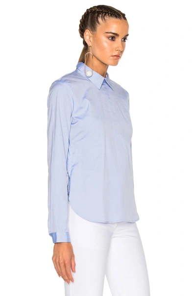 Shop Sandy Liang Fawn Top In Blue. In Office Blues