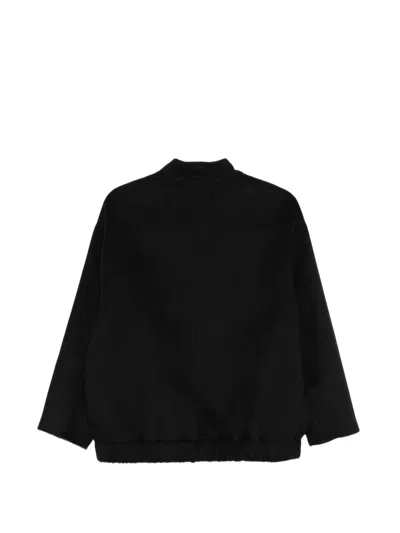 Alpha Studio Zip-up Bomber Jacket In Black