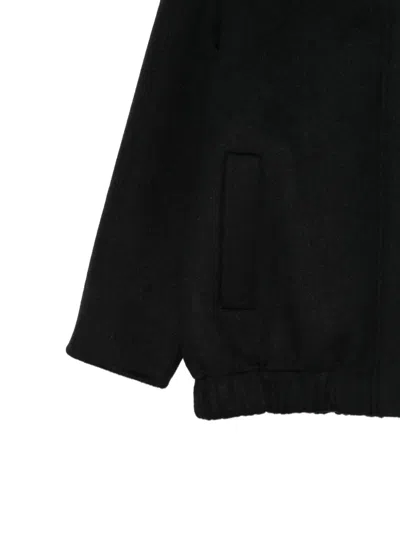 Alpha Studio Zip-up Bomber Jacket In Black
