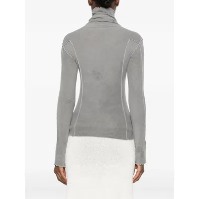 Baserange Long-sleeve High-neck Pullover In Gray
