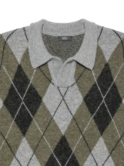 Hōsio Argyle-knit Sweater In Multi