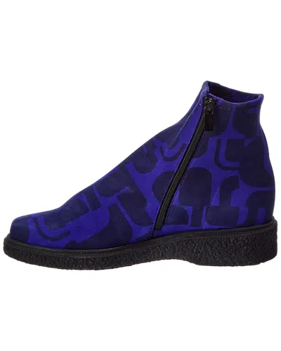 Arche Joeloo Leather Bootie In Blue