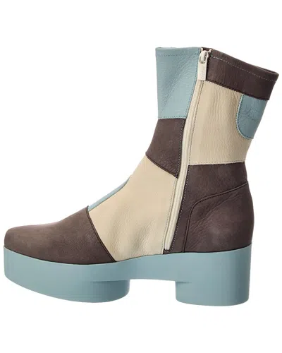Arche Sixxya Leather Platform Boot In Multi