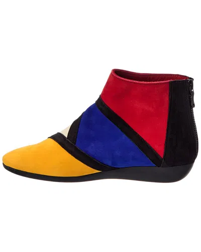 Arche Onyzem Leather Bootie In Red