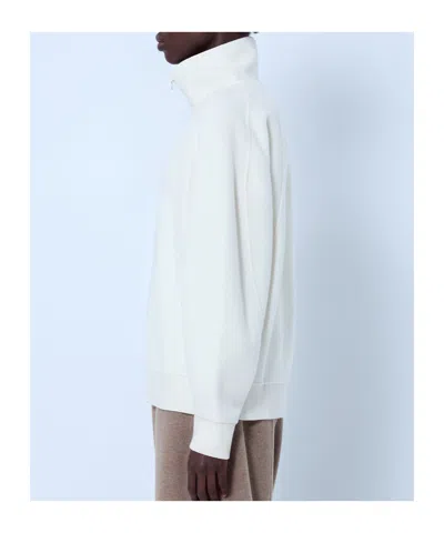 Max Mara Raglan Sleeve High-neck Pullover In Neutral
