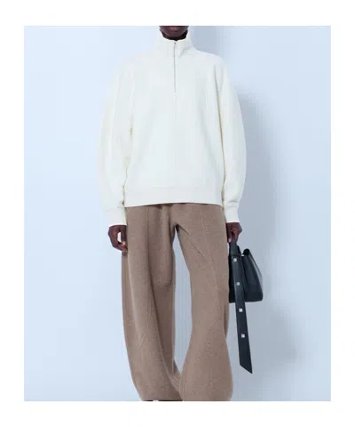 Max Mara Raglan Sleeve High-neck Pullover In Neutral