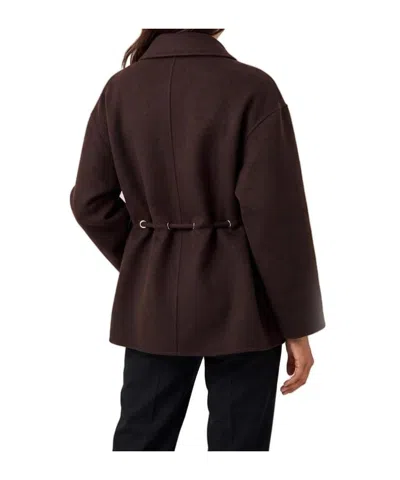Bash Drawstring-waist Parka In Brown