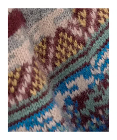 Bash Geometric-pattern Knit Top In Multi