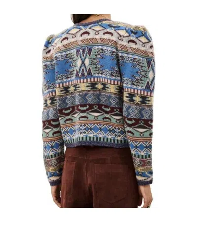 Bash Geometric-pattern Knit Top In Multi