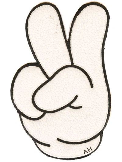 Anya Hindmarch Peace & Love Sticker In Chalk