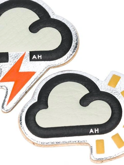 Shop Anya Hindmarch Weather Stickers - Metallic