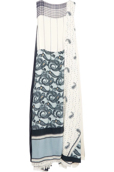 Shop Acne Studios Dulcia Paisley Paneled Printed Voile Maxi Dress