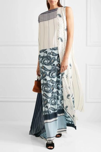 Shop Acne Studios Dulcia Paisley Paneled Printed Voile Maxi Dress