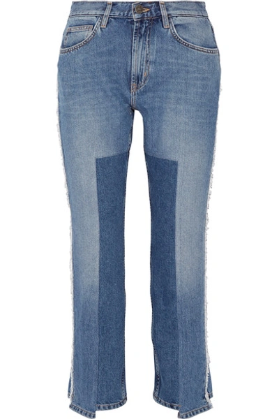 M.i.h. Jeans Jeanne Cropped Frayed Straight-leg Jeans