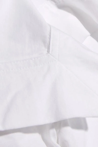Shop Chloé Bib-detailed Cotton-jersey T-shirt