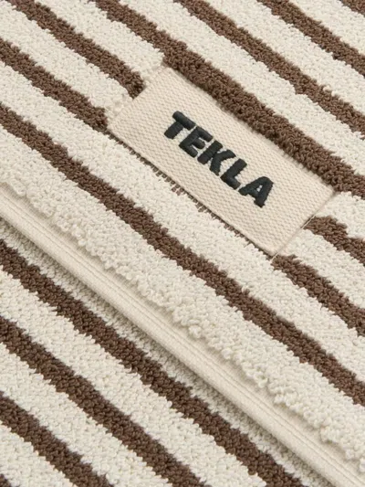Tekla Terry Striped Cotton Bath Mat In Pattern