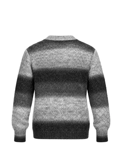 Daniele Alessandrini Gradient-effect Long-sleeve Sweater In Gray