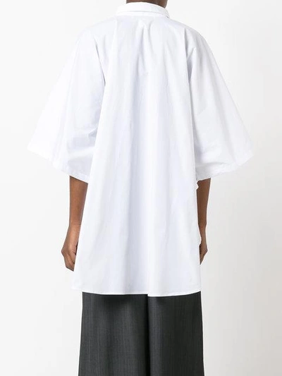 Shop Lucio Vanotti High Low Shirt - White