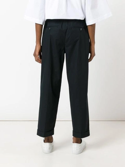 Shop Lucio Vanotti Drop-crotch Straight Trousers - Black