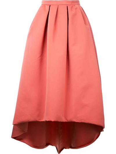Paule Ka Asymmetric Full Skirt In Pink