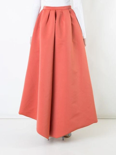 Shop Paule Ka Asymmetric Full Skirt In Pink