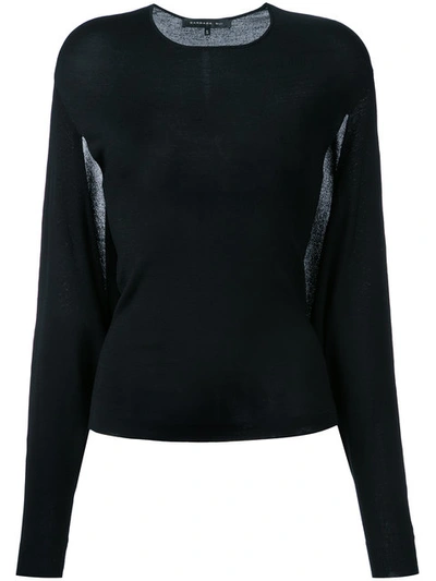 Barbara Bui Sheer Detail Jumper In Black