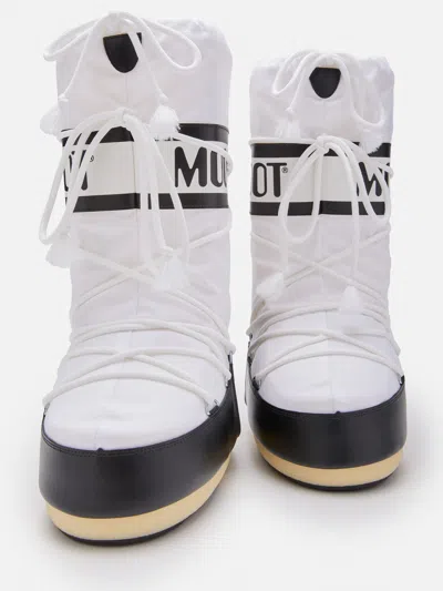 Moon Boot Icon Multicolor Nylon Boots In White