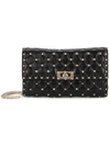 Valentino Garavani Rockstud Matelasse Quilted Leather Crossbody Bag In Nero