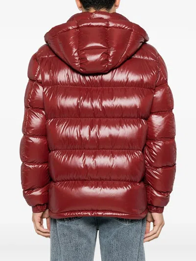 Herno Red Nylon Down Jacket In Multi